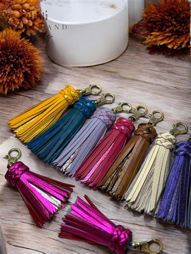 Flapper Dress Leather Tassel Purse Charm - Etsy