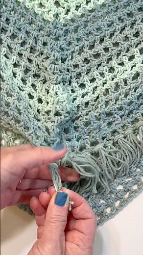 This is how I attach my tassels to my Crochet projects-Beginner Friendly #shorts