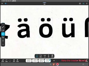 German alphabet band with lowercase