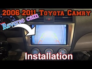 2006-2011 Toyota Camry How to install the reverse camera reverse trigger wire from taillights