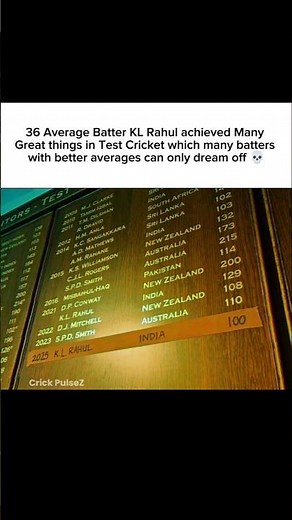 KL Rahul's GOATED Test Cricket Records 🐐🏏