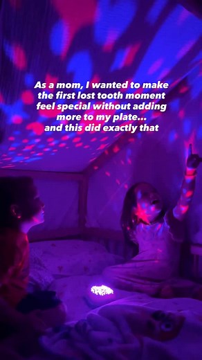 My daughter’s first lost tooth felt like such a big milestone, and I wanted it to feel magical…not stressful. The Tooth Fairy Flylight totally saved me from the awkward pillow swap 😅 and made the whole thing feel so special. She loved reading the story, setting out her light, and waking up to find her little surprise. It’s such a sweet, non-toy gift idea for those first tooth years (ages 5–7)! 🧚‍♀️✨ Comment TOOTH for the link (follow to make sure it goes through properly). #toothfairytime #gif