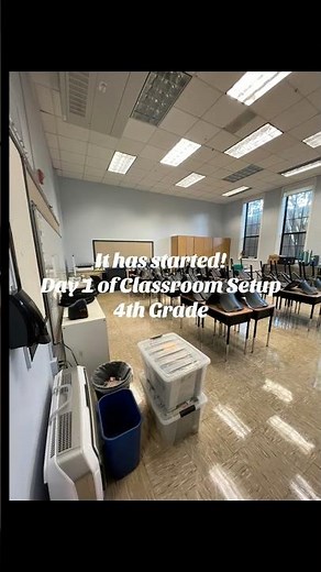 Day 1 of Classroom Setup! 4th Grade Science & Social Studies! #teacher #4thgrade #day1