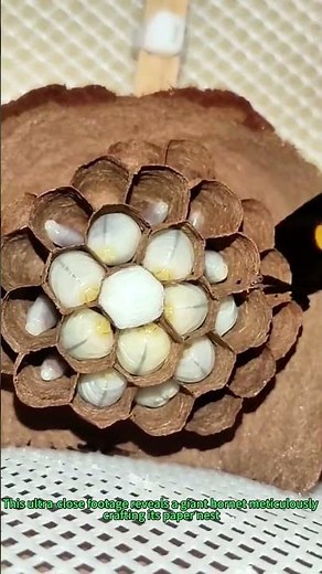 Scary or Sweet? Giant Hornet Builds Nest Secret! 🐝