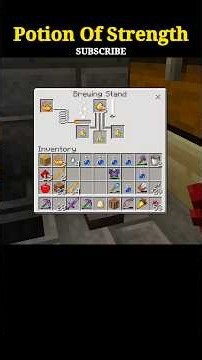 I Made A Strength Potion In Minecraft.#minecraft #supergamingmh