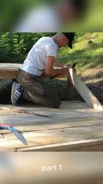 Zero Power Tools: I Built a Log Cabin Using Only Primitive Skills#survival #bushcraft #camping#build