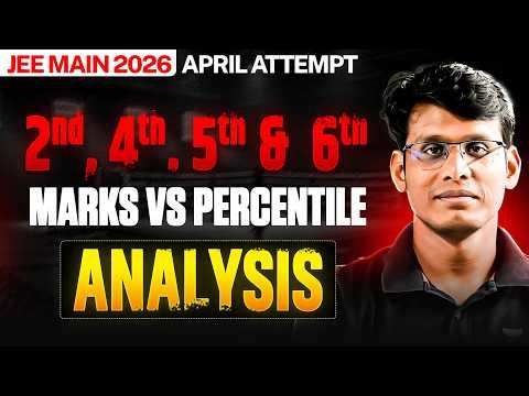 JEE Main 2026: 2nd, 4th, 5th, 6th April Shift | Marks vs Percentile Complete Analysis🔥| Prashant Sir