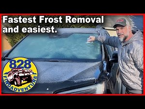 How to remove frost and ice from your windshield the fastest?