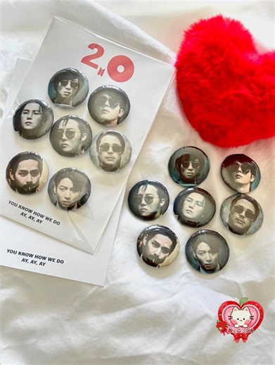 2.0 Face Pinback Button: BTS, Kpop Buttons, Concert Freebies, (1.25in) - Etsy