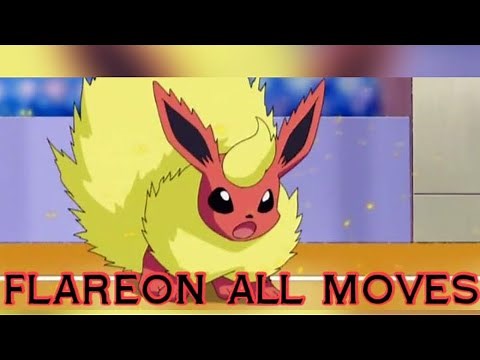 Flareon All Attacks & Moves (Pokemon) ‪@pokeamourshippings7696‬