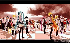 【MMD-PVF3】84人的『TIMBER!!』【VOCALOID/UTAU+】