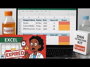 Excel lab inventory Tracker using Conditional formating