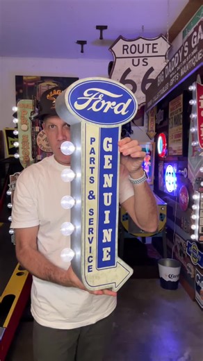 Vintage Inspired LED Ford Parts Marquee Sign