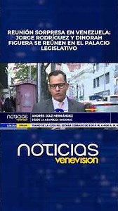Surprise meeting in Venezuela: Jorge Rodríguez and Dinorah Figuera meet at the Legislative Palace