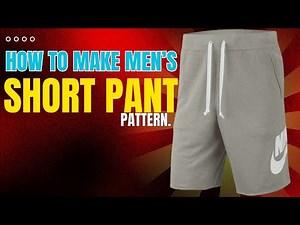 How To Make Men's Short Pant Pattern | Easy Shorts Pant pattern | Winda Cad Tutorial |