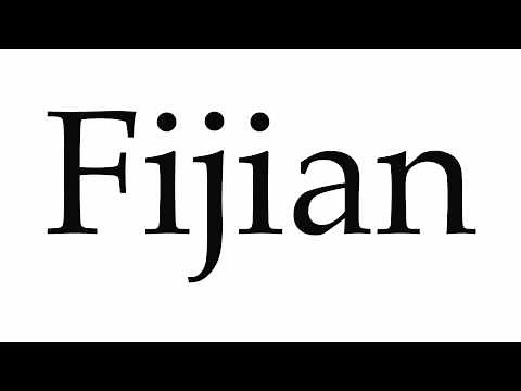 How to Pronounce Fijian