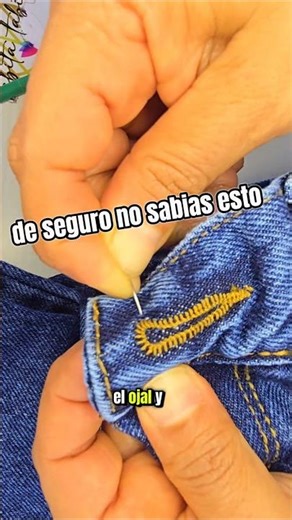 como abrir el oj4l de un pantalón #costuracontabita #sewing #clothing