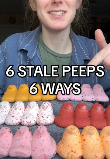 Stale Peeps Taste Test: 6 Ways (mustard, banana ketchup, fluff)
