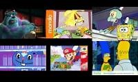 Mix of 6 videos from youtube : Up to faster 6 parison to Monsters, Inc., HTF, SpongeBob, Mario and Simpsons (Updated)