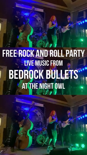 Next week we have a FREE rock and roll party - soundtracked by the incredible Bedrock Bullets! 🎸 Live music from 7:30PM 🎶 | The Night Owl