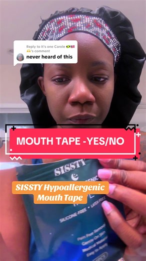Replying to @It's one Carole 🇯🇲🇱🇷🫶 Sleep better, snore less! Our hypoallergenic mouth tape keeps your mouth gently closed for deeper, quieter sleep #MouthTape #BetterSleep #SleepAid #NoMoreSnoring