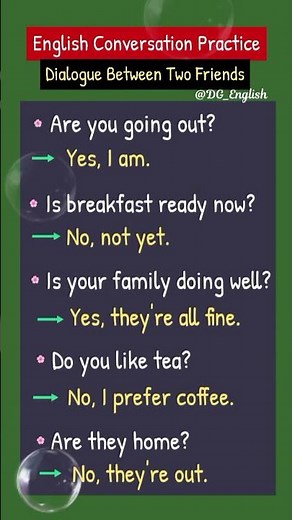 Dialogue Between Two Friends | English Conversation Practice