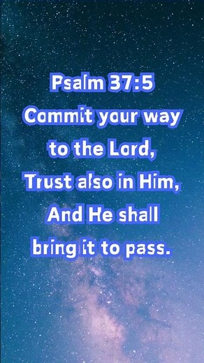 Psalm 37:5 | Trust in the Lord's Plan