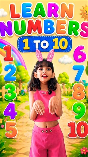 Learn Numbers 1 to 10 for Kids 🔢 | Fun Counting with Cute Girl