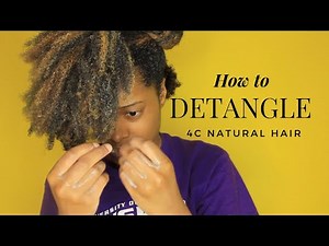 How to Detangle 4C Hair ft. Aunt Jackie’s Knot on My Watch Detangler