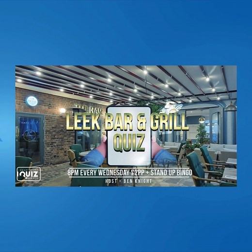 🎇 Bonfire Night Quiz Specials! 🎇 🔥 Two explosive nights of trivia, laughter, and fiery competition are coming your way this week! 🔥 💥 Wednesday 5th November – Leek Bar & Grill, 8PM 💥 Thursday 6th November – The Roebuck, 8PM Get ready for back-to-back Bonfire Night Quizzes hosted by Smartphone Quiz Knights, packed with bangin’ questions, fun rounds, and prizes that’ll set your brain (and maybe your hair!) alight 💡💣 🎤 Fast-paced, phone-based quiz – no pens, no paper, instant scoring! 🏆 P