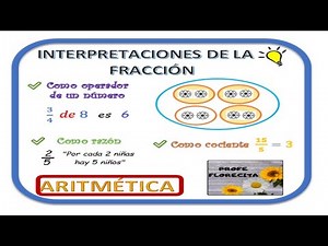 ✅INTERPRETACIONES DE LA FRACCIÓN 🌻 Fracción como operador de un número. Ejemplos prácticos.