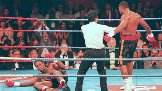 Heavyweight who KO’d Lennox Lewis wins latest comeback fight with bizarre stoppage against police sheriff