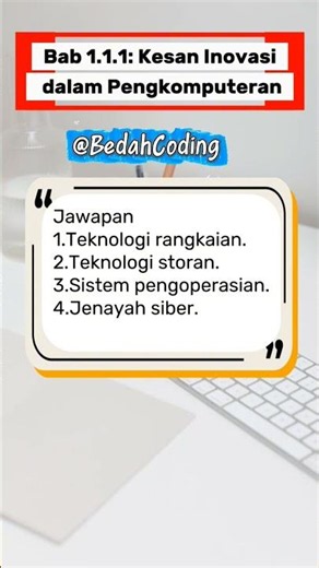 Bab 1.1.1: Kesan Inovasi dalam Pengkomputeran sains komputer tingakatan 5