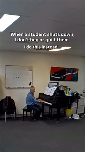 When a student shuts down, I don’t beg or guilt them. I pause. Here’s what I’ve learned after decades of teaching: Disengagement is rarely about laziness. It’s often about overwhelm. Sometimes, they’re processing. Sometimes, the task is too hard. And sometimes, they just need you to stop talking for a bit and let them feel the music again. I used to over-explain, over-teach, over-correct. But I’ve learned that silence can be powerful. 🙂 It gives them space to process… to re-engage on their own 