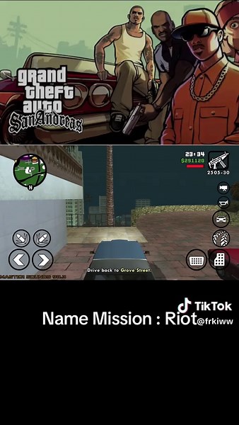 GTA San Andreas Riot Mission Gameplay on iOS