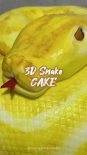 Delicious 3D Snake Cake for a Special Birthday