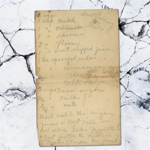 Suet Pudding A timeless dessert filled with rich molasses, warm spices, and raisins, topped with a silky brown sugar fudge sauce. Old-fashioned comfort in every bite. Link in first c.o.m.m.e.n.t! #vintagebaking #comfortfood #dessert | Salvaged Recipes
