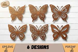 Butterfly Laser Cut SVG Files, Cricut Digital Download, Spring Decor, DIY Craft Cutouts, Paper Cutting Templates, Instant Download - Etsy UK