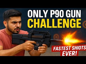 Only P90 Gun Challenge – Fastest Shooting Ever! 🔥💥 | Ultimate Accuracy Test