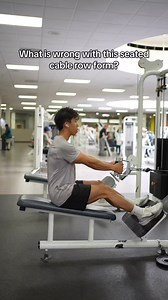 185K views · 1K reactions | What's wrong with my seated cable row?樂 #gym #GymGuide #gymtips #gymtipsforbeginners | Physique | Facebook
