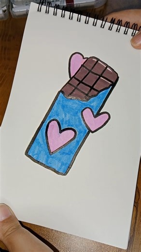 LOVE CHOCOLATE 🩷🍫#shorts #chocolate #chocolatedrawing #easydrawing #short #drawing #drawingtutorial