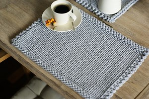 Knitted Placemat PATTERN, Modern Table Decor Pdf - Etsy