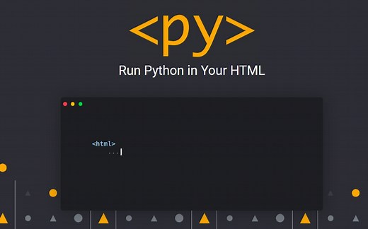 pyscript让python代码像js一样嵌入html，运行在浏览器