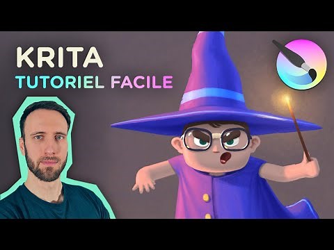 TUTORIEL KRITA débutant : dessiner un Personnage cartoon