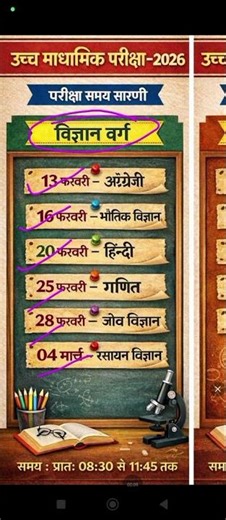 Rajasthan Board Class 12th Time Table #rbseboard