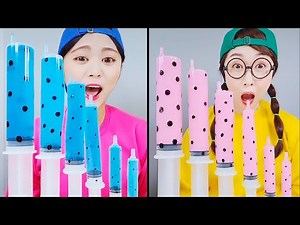 ASMR drink challenge on TikTok DONA