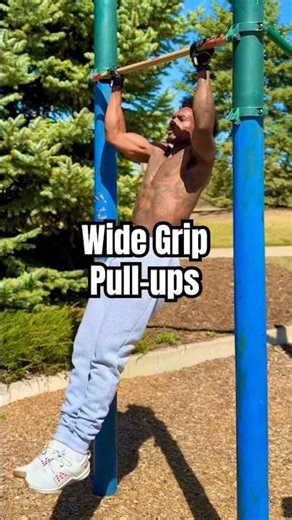 Wide grip pull-ups