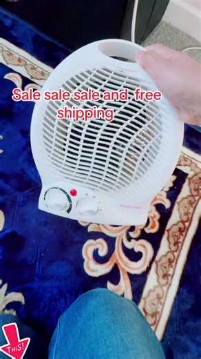 Portable fan heater 2000w 2kw hot warm air overheating protection protection with 2 heater #flash sale #for you page #fyp