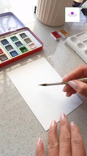 Easy and quick watercolor florals #wocol #reels | WoCol