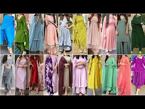 Simple or Stylish Plain Punjabi Suit Design Ideas 2023 | College Going Girls Special Plain Suit